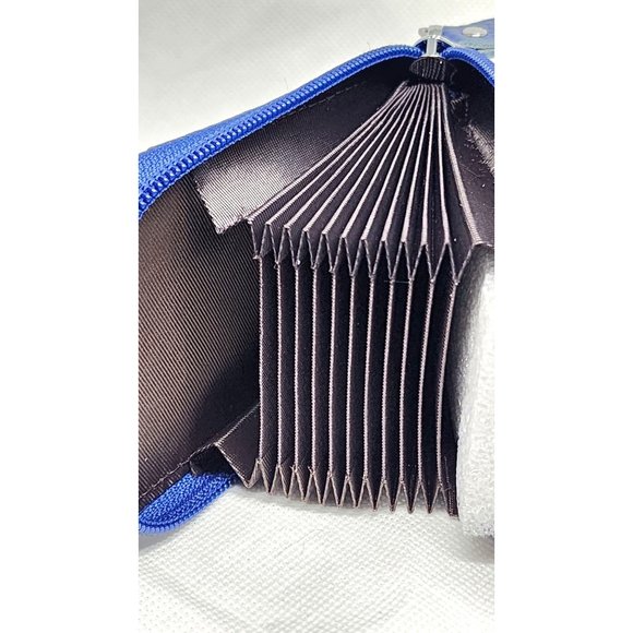 Unisex Credit Card Wallet With Zipper, Genuine Leather RFID Credit Card Holder - Picture 5 of 16